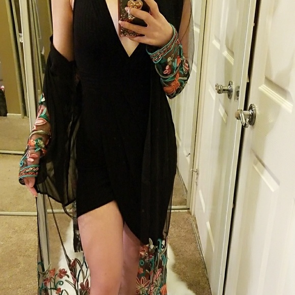 Last One!• Floral Tassel Kimono Boho Open Duster - Picture 8 of 8